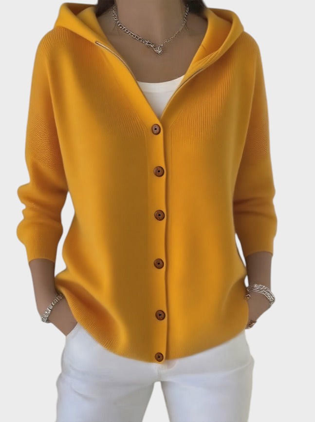 Zora - Elegantne kootud jakk pikade varrukatega