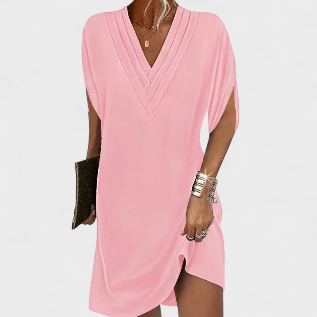 Helena - Elegant dress with open sleeves