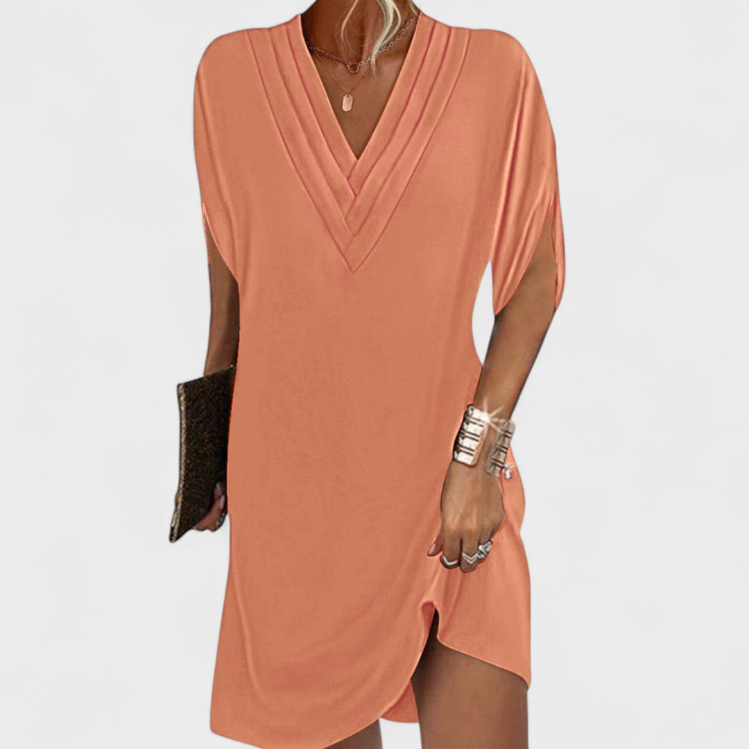 Helena - Elegant dress with open sleeves