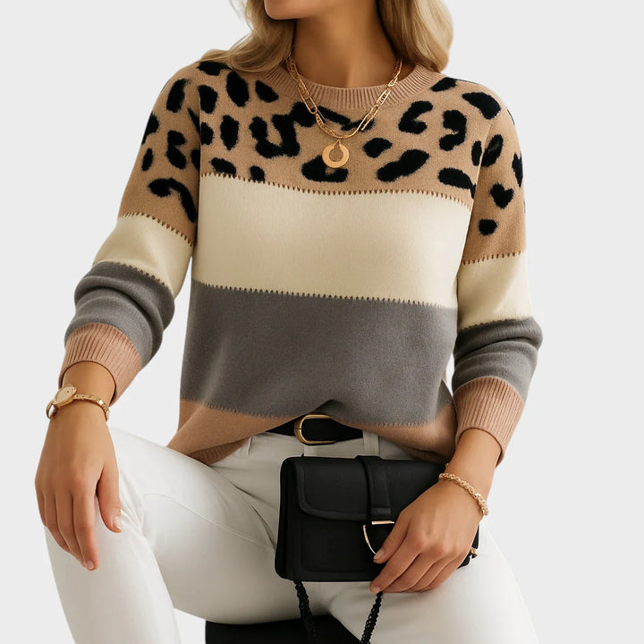 Anastazija - Leopardiprindiga pullover