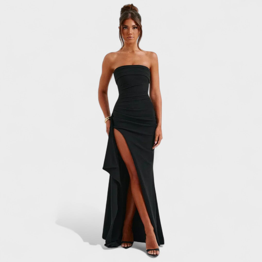 Ema - Long strapless dress